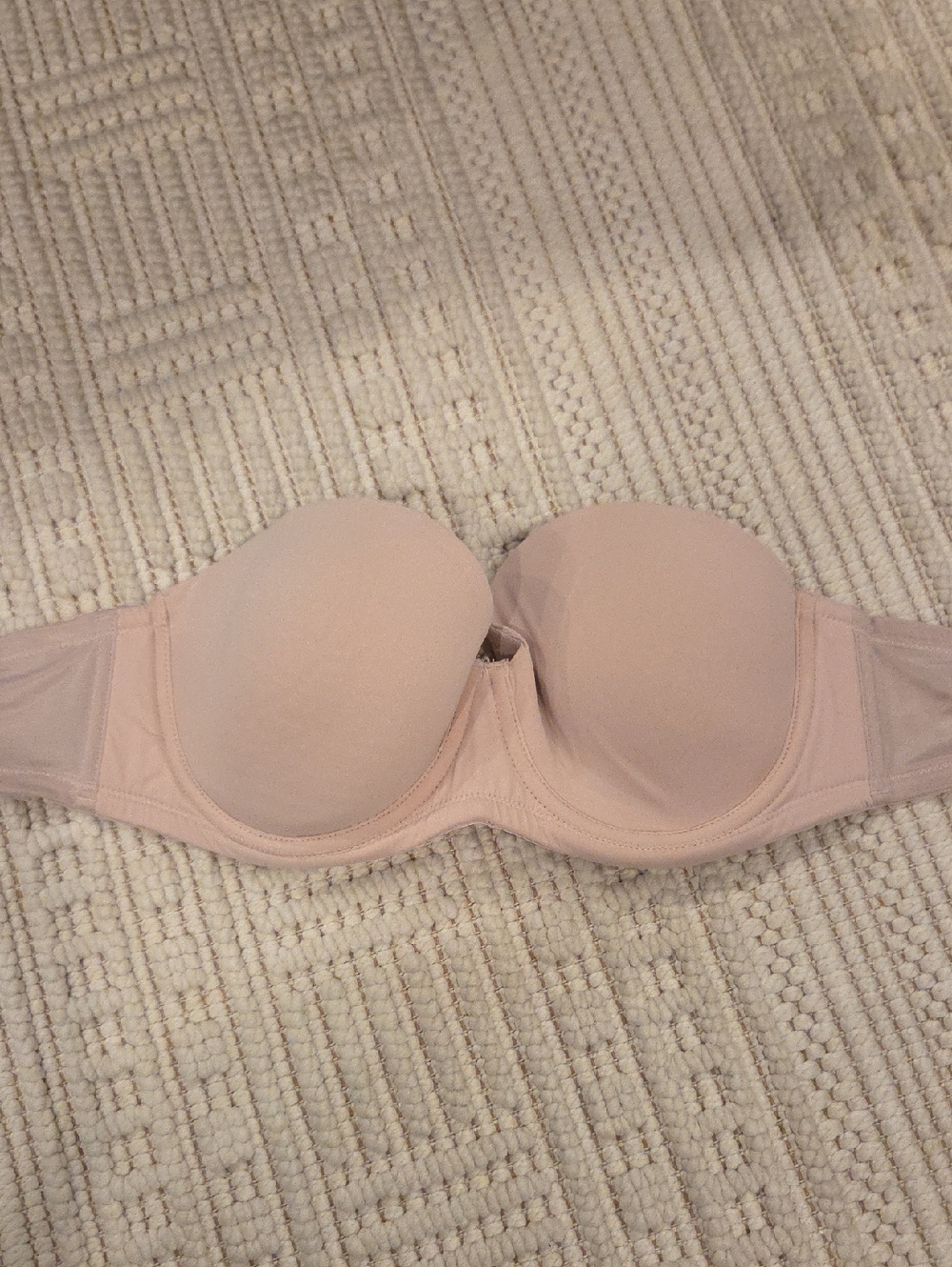Strapless Padded Bra in Light Rose 36C